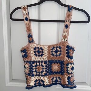 American Eagle Outfitters crochet top size xs but fits more like a small